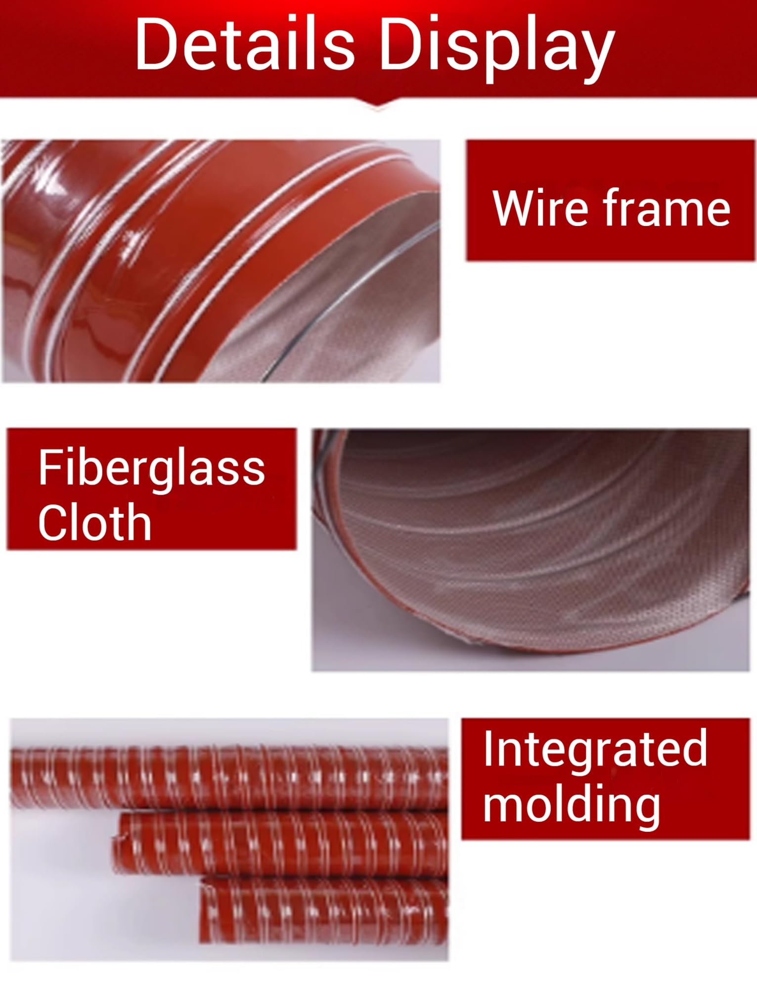 Manguera Flexible para Conductos De Ventilación De Ventiladores De Extracción, Manguera De Conducto De Silicona De 1 A 10 Pulgadas, Conducto De Ventilación Industrial para Humos, M