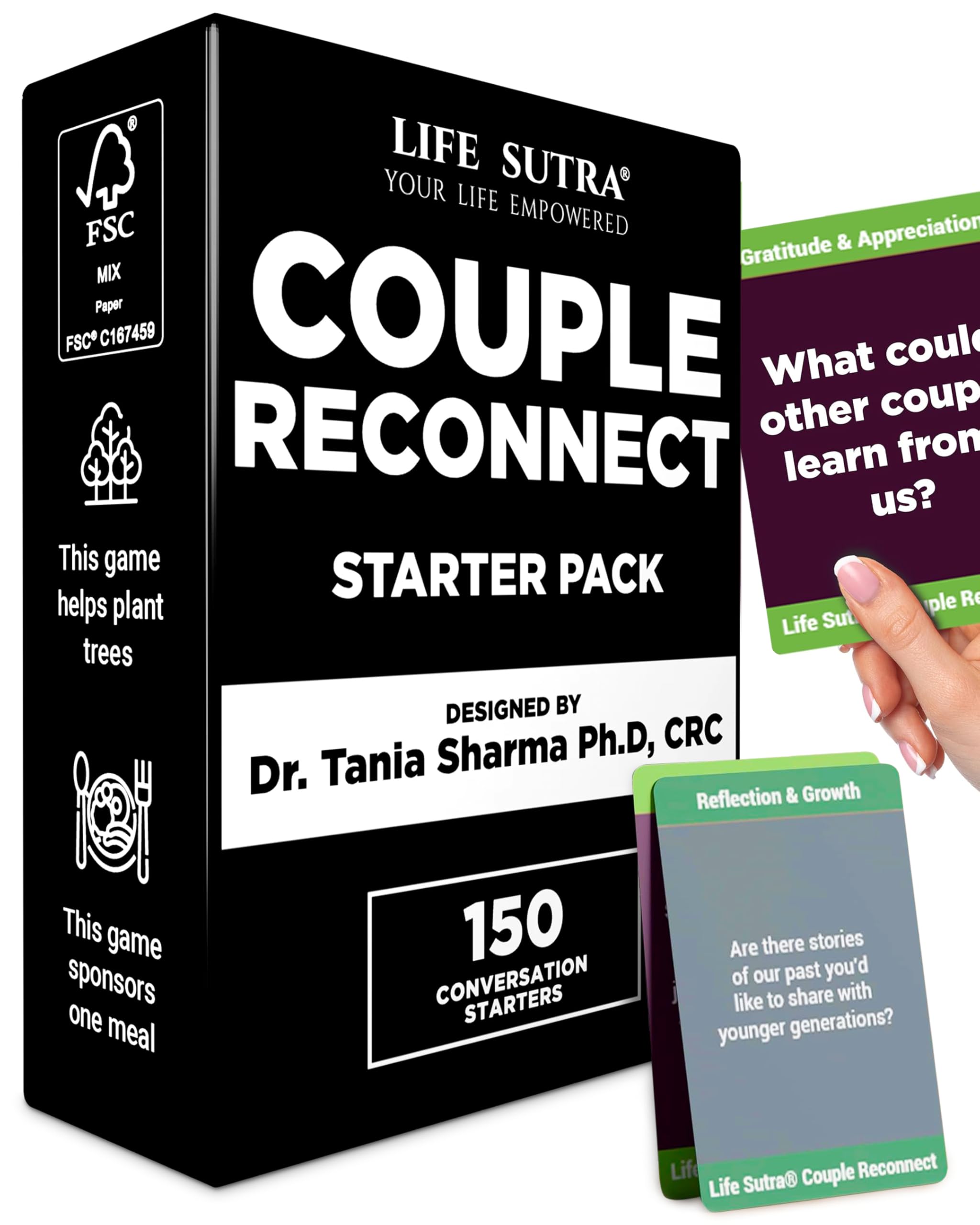 Couple Conversation Games & 150 Activities for Adults, Fun Board Card Game for Adult Couples in Relationship - Birthdays, Wedding, Bridal Shower, Wife Husband Gift, 2 Players Date Night Ideas GiftsThe Forest Stewardship Council