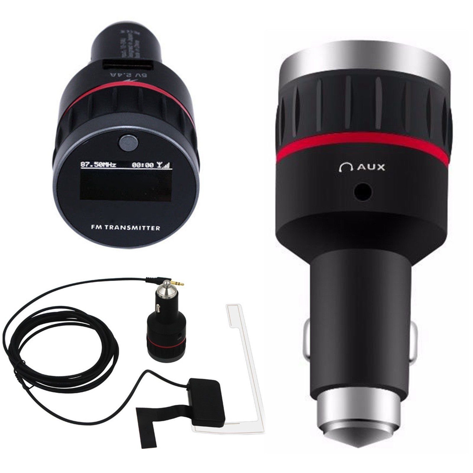 YONGYAO Universal Coche Dab Receptor + Sintonizador Adaptador Digital Radio Transmisor FM Antena Cargador USB