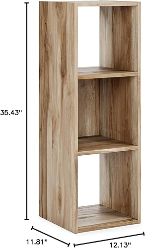 Miniatura 69 de Signature Design by Ashley Paxberry Coastal - Organizador de almacenamiento o librero moderno de 6 cubos, color blanqueado, diseño costero