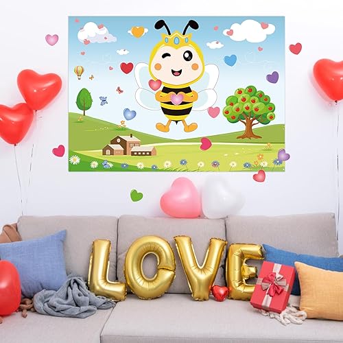 Miniatura 5 de Hooqict Juegos de San Valentín para niños, decoración del día de San Valentín, decoración del día de San Valentín, decoración del día de San