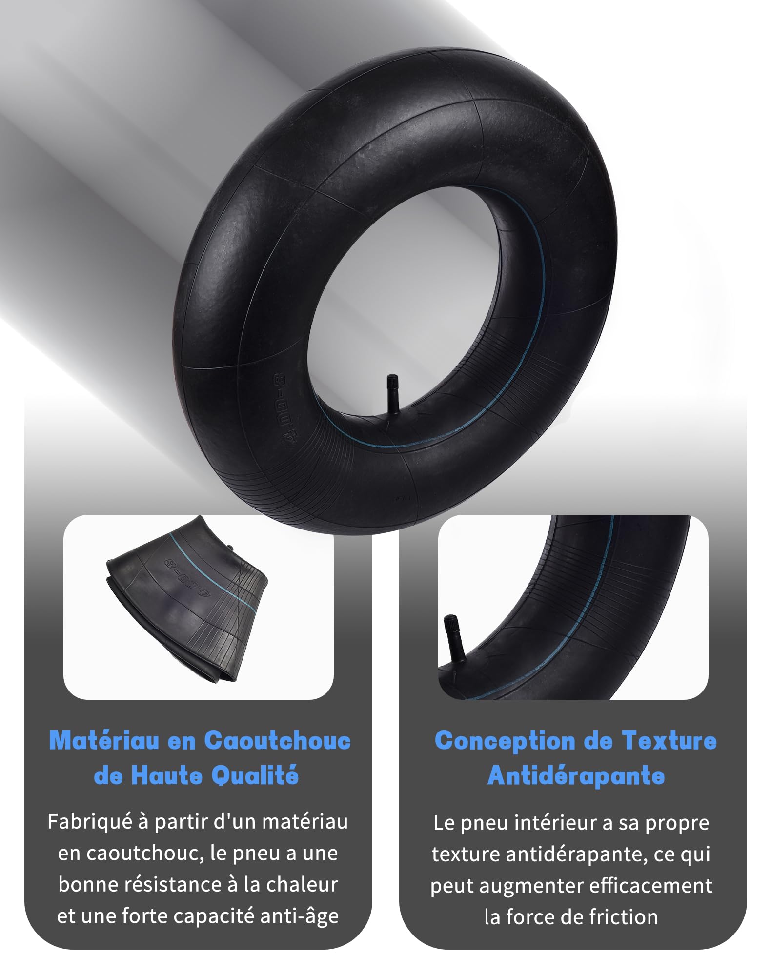 LAOYE 2 szt. Komora Powietrzna 4.80/4.00-8 Taczka 4.00-8 TR13, zamiennik 480/400-8