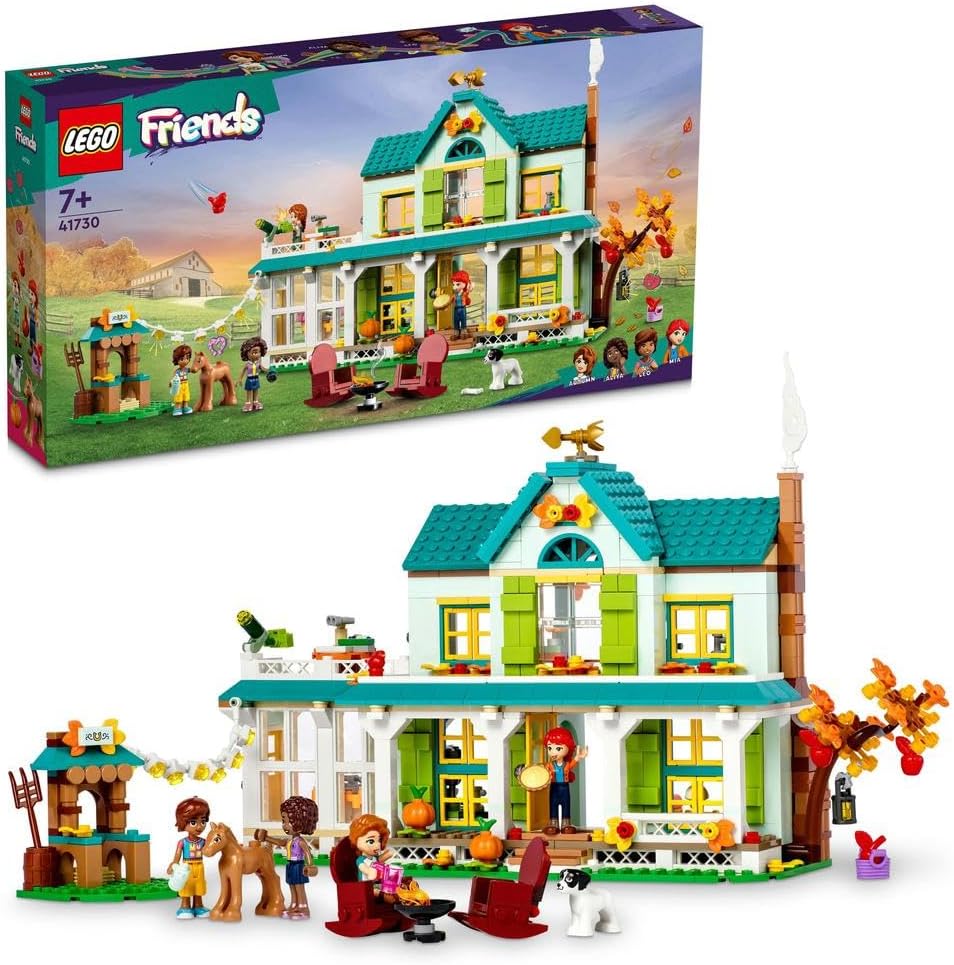 41730 Friends Autumn's House, Dolls House Playset with Accessories, Toy Horse & Mia Mini-Doll, Toys for Kids, Girls and Boys 7 Plus Years Old, Birthday Gift Idea, 2023 Characters