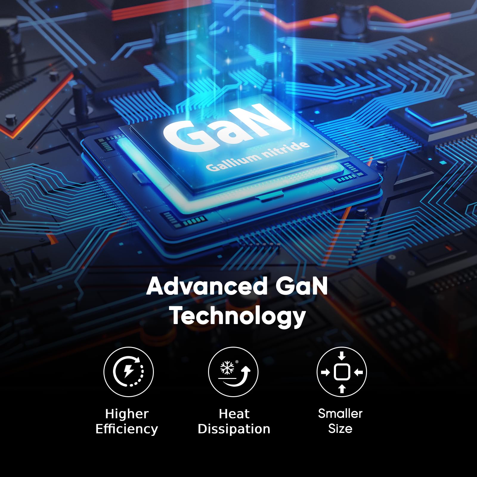 HIMAP 65W USB C Charger, GaN Pro PD Fast Charge Foldable 3 Ports Compatible with iPhone 15,14 Pro, MacBook, Samsung, Laptop, Android Devices (C Cable Included) (White)