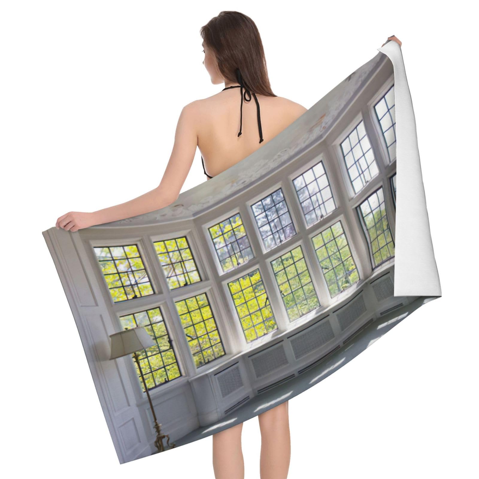 Drap de plage à séchage rapide et anti-sable pour camping et pique-nique extérieur