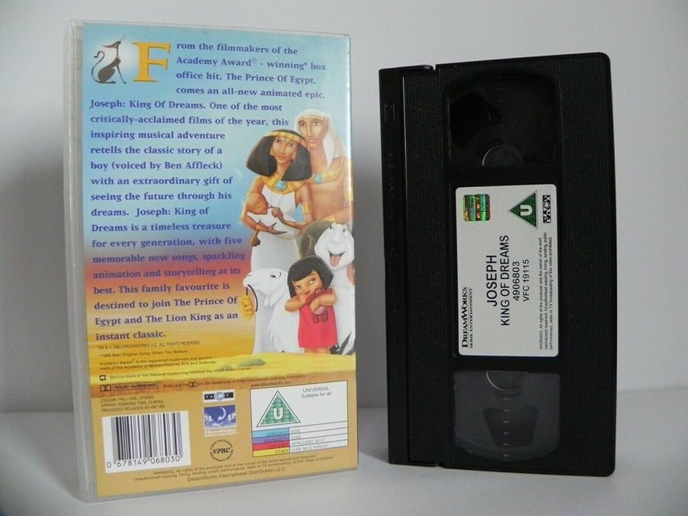 Amazon.com: Joseph: King of Dreams [VHS] : Electronics