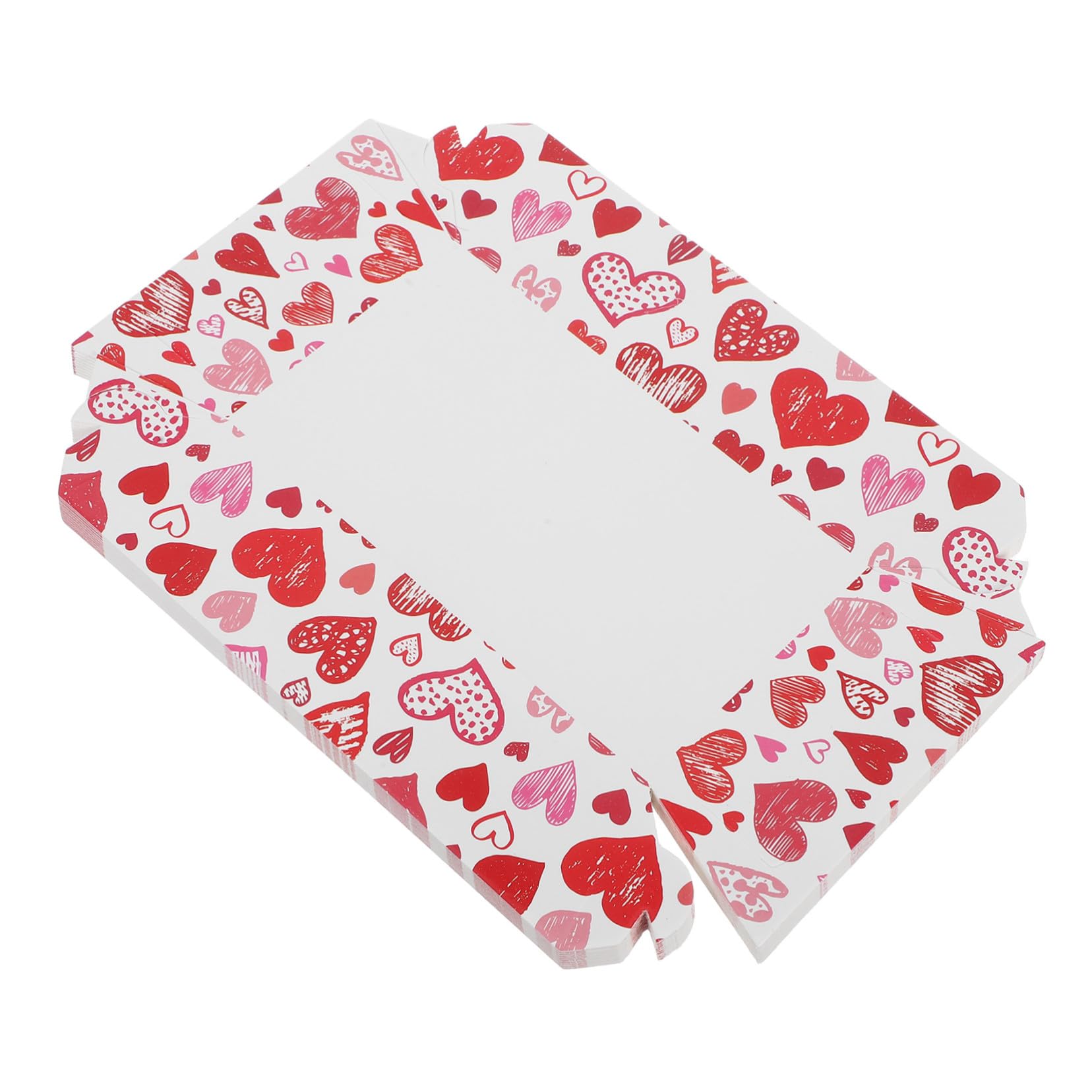 Plateau de Saint-valentin papier bateau en lot de 40 pièces pour vaisselle de fête