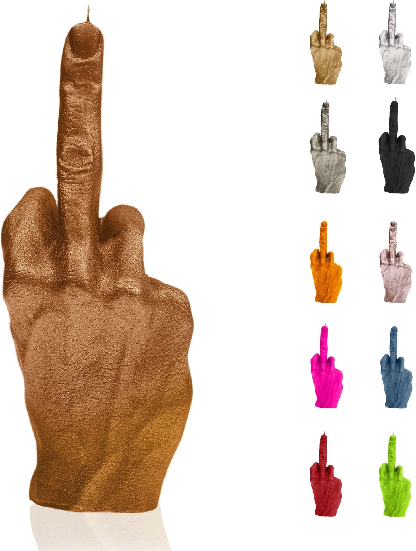 CandellanaMiddle Finger Candle - Middle Finger Figurine - Cool Deco - Gothic Deco - Grunge Deco Candle - Heavy Metal Deco - Grunge Room Decor - Office Gadgets - Candle Deco - Funny Candle Hand FCK