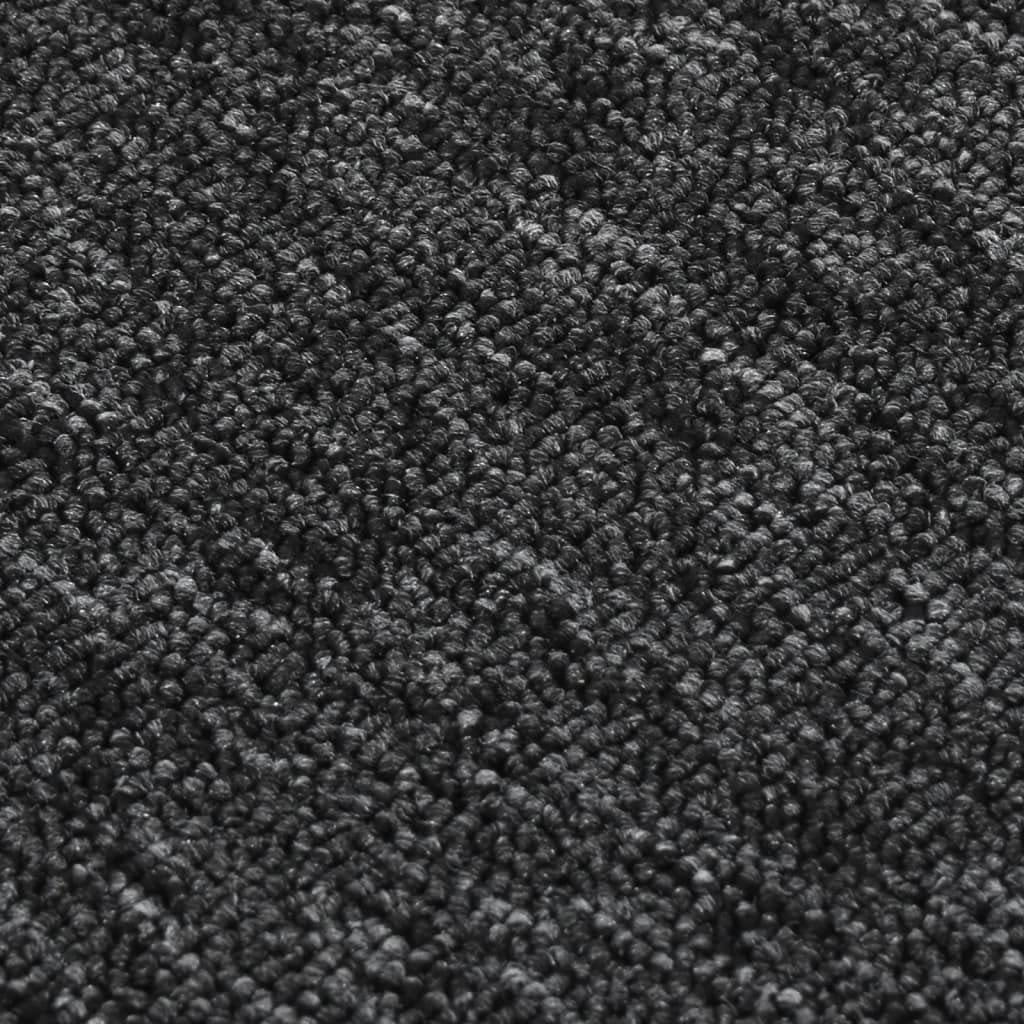 vidaXL 15x Tapis d'Escalier Antidérapants Rectangulaires Carpettes de Marches d'Escalier Protecteurs Moquettes Couvre-marches Décoration 75x20 cm Anthracite