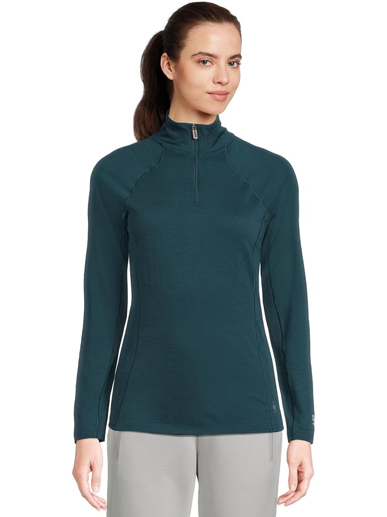 Blue Smartwool Classic All-Season Merino Base Layer 1/4 Zip