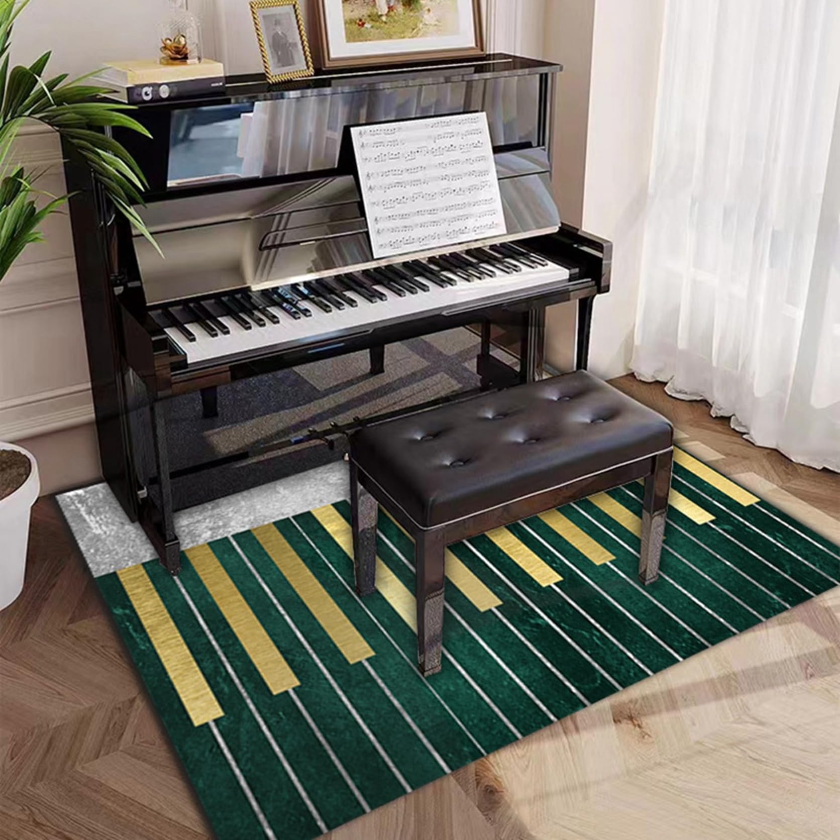 Amazon｜ピアノマット 60*90CM フロアマット 防音カーペット 遮音