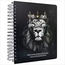 Bíblia King James Atualizada Com Espaço Para Anotações Leão Rei Dos Reis