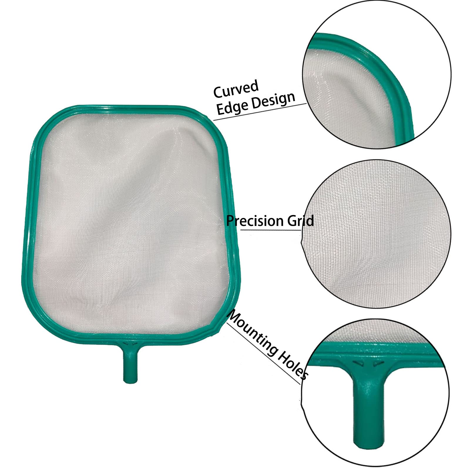Questo retino per Piscina, retino Professionale per Piscina (con Barra di Giunzione), retino a Maglie per la Pulizia della Superficie di Piscine e vasche idromassaggio, per Una Rapida rimozi