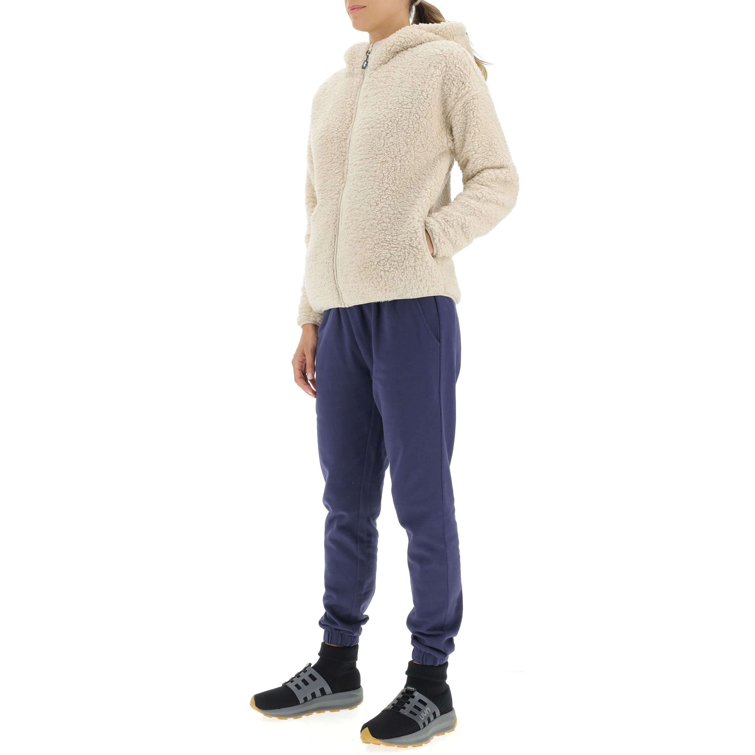Jeep Damen J Woman Hooded Polar Sherpa Jacket With Pockets J22w Jacket