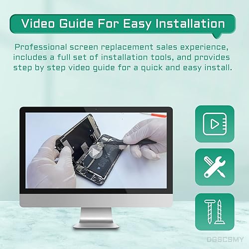 Miniatura 6 de Para iPhone 11 Pro Max Reemplazo de pantalla LCD táctil 3D Digitalizador 6.5 "Montaje de marco completo Auricular frontal oído altavoz sensor Kit de