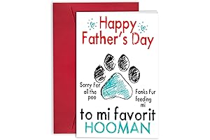 Personalized Dog Father's Day Card for Dog Moms