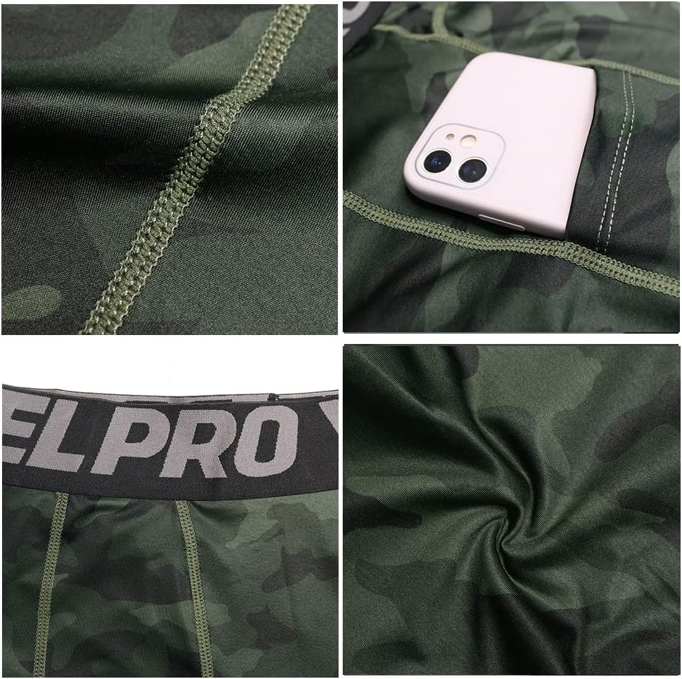 SPVISE Men's Compression Pants Cool Dry Athletic Leggings Workout Running Tights Active Spandex Sports Base Layer Yoga Pants - Image 7