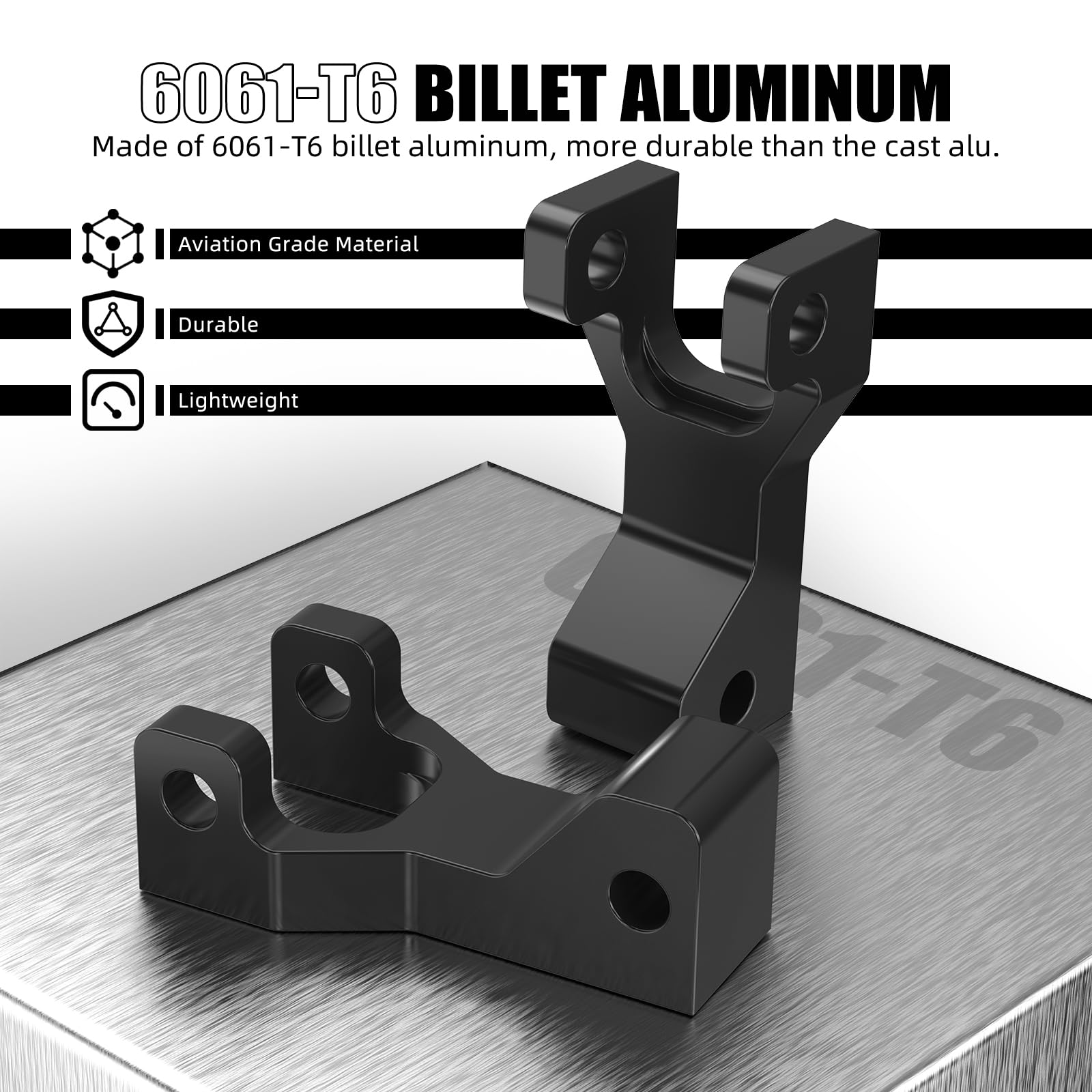 NICECNC ATV Kit d'abaissement avant de 8,9 cm, compatible avec Yamaha Raptor 660R 700, YFZ 450, Blaster 200, Banshee 350 YFZ350 87-08, Warrior 350 87-04, compatible avec Honda TRX400EX TRX450R