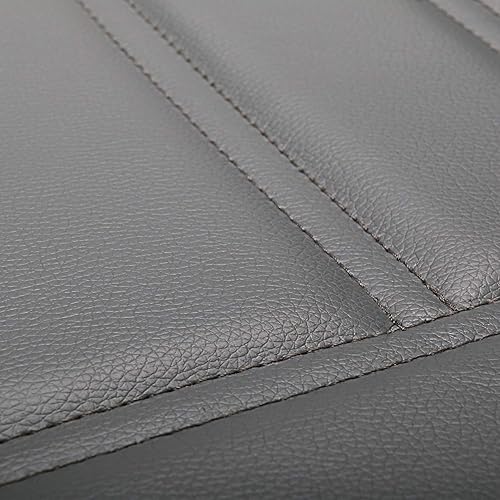 Miniatura 8 de Leopard - Juego de 2 taburetes de bar, modernos y ajustables con respaldo, taburete giratorio (gris)