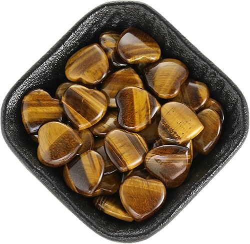 Miniatura 9 de Namzi 20 paquetes de piedras de corazón de rodocrosita naturales pulidos, cristales y piedras curativas de cuarzo a granel para Wicca, Reiki,