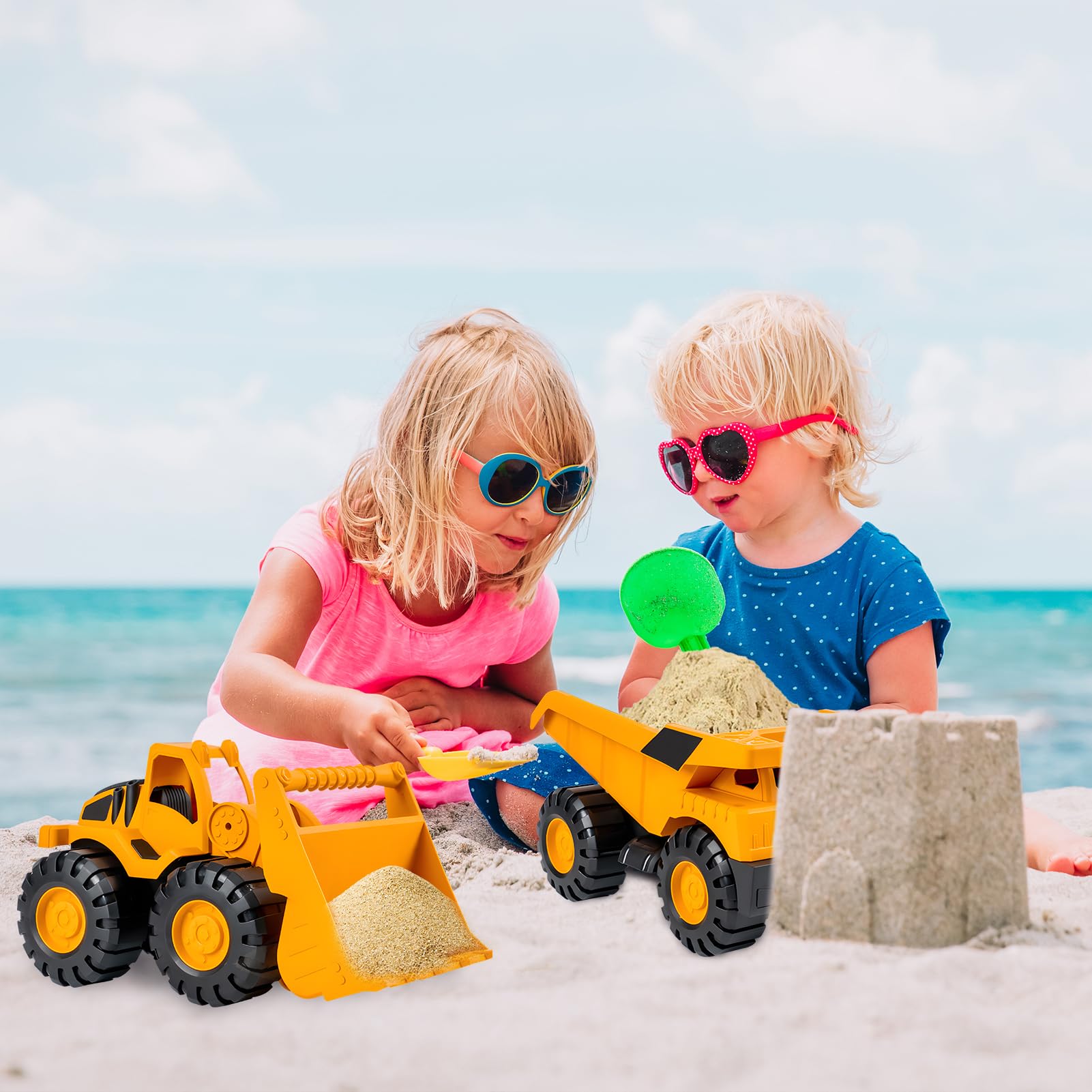 Keezi Kids Sandpit Toys Pretend Play Set Outdoor Beach Water Table Set - View #4