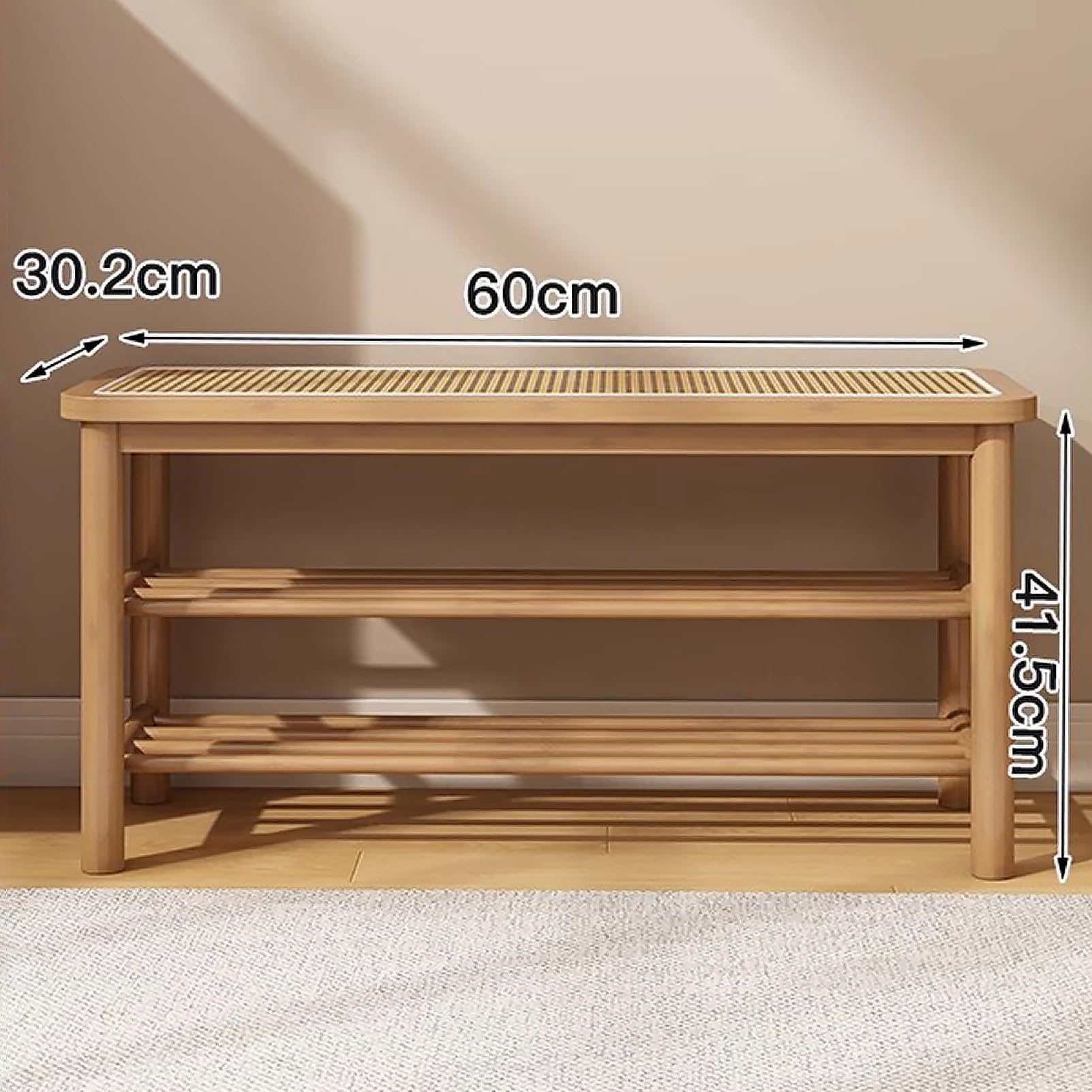 2Tier Legno Scarpa Ranch con Sto Ingresso nizer per Smals Scarpa Sto Solut per Corridoio Salvaspazio Calzature nizer