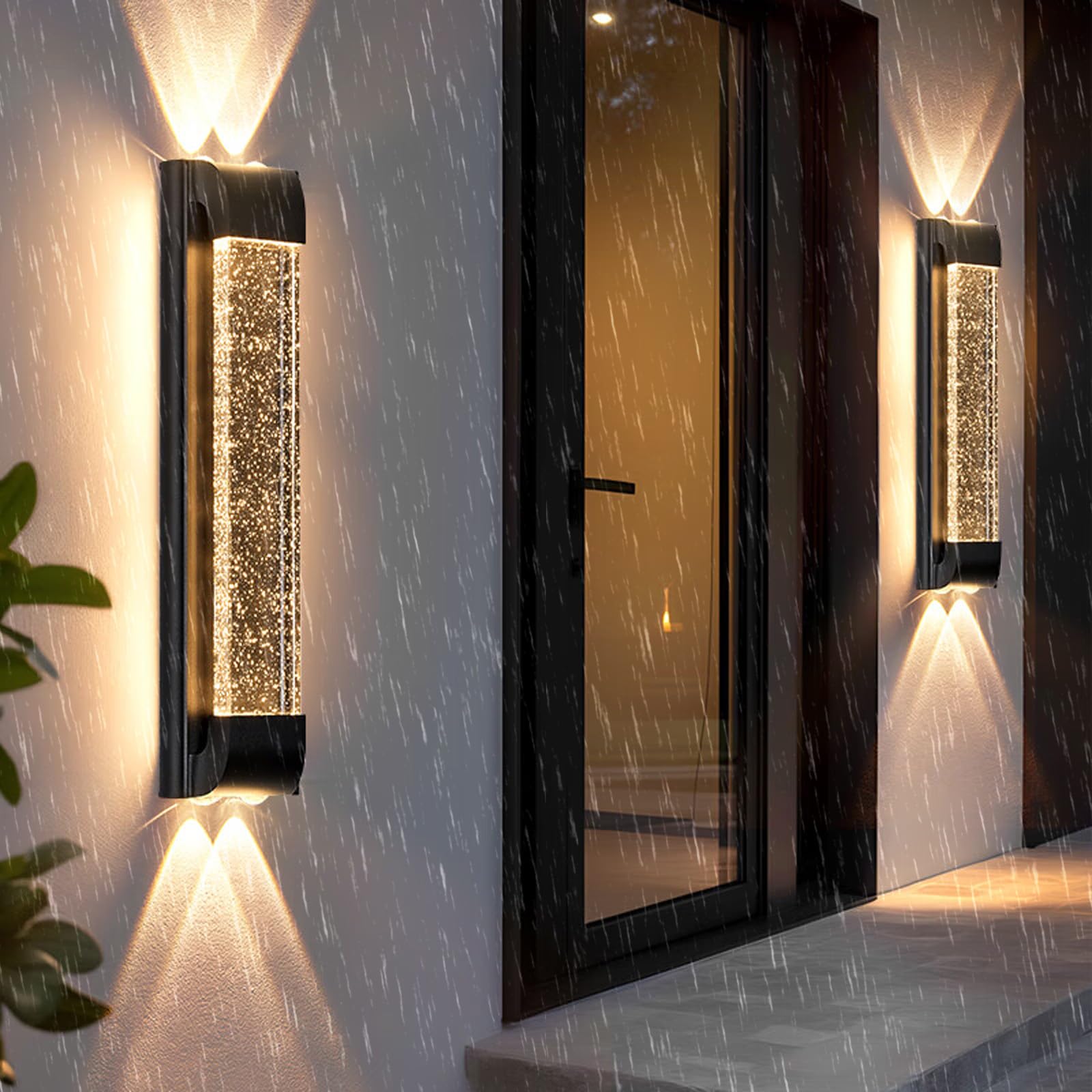 Applique extérieure LED pour terrasse et balcon moderne avec lumière chaude 60 cm