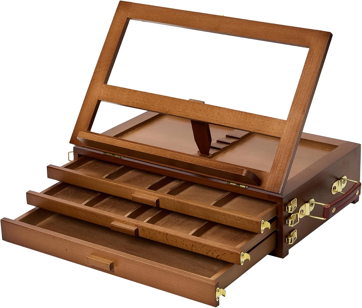 MEEDEN Portable Tabletop Easel with Storage: Adjustable Storage Box Easel
