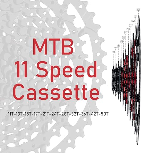 Miniatura 5 de Nuo desire Casete de 11 velocidades, 11-40T, 11-42T, 11-46T, 11-50T, 11-52T