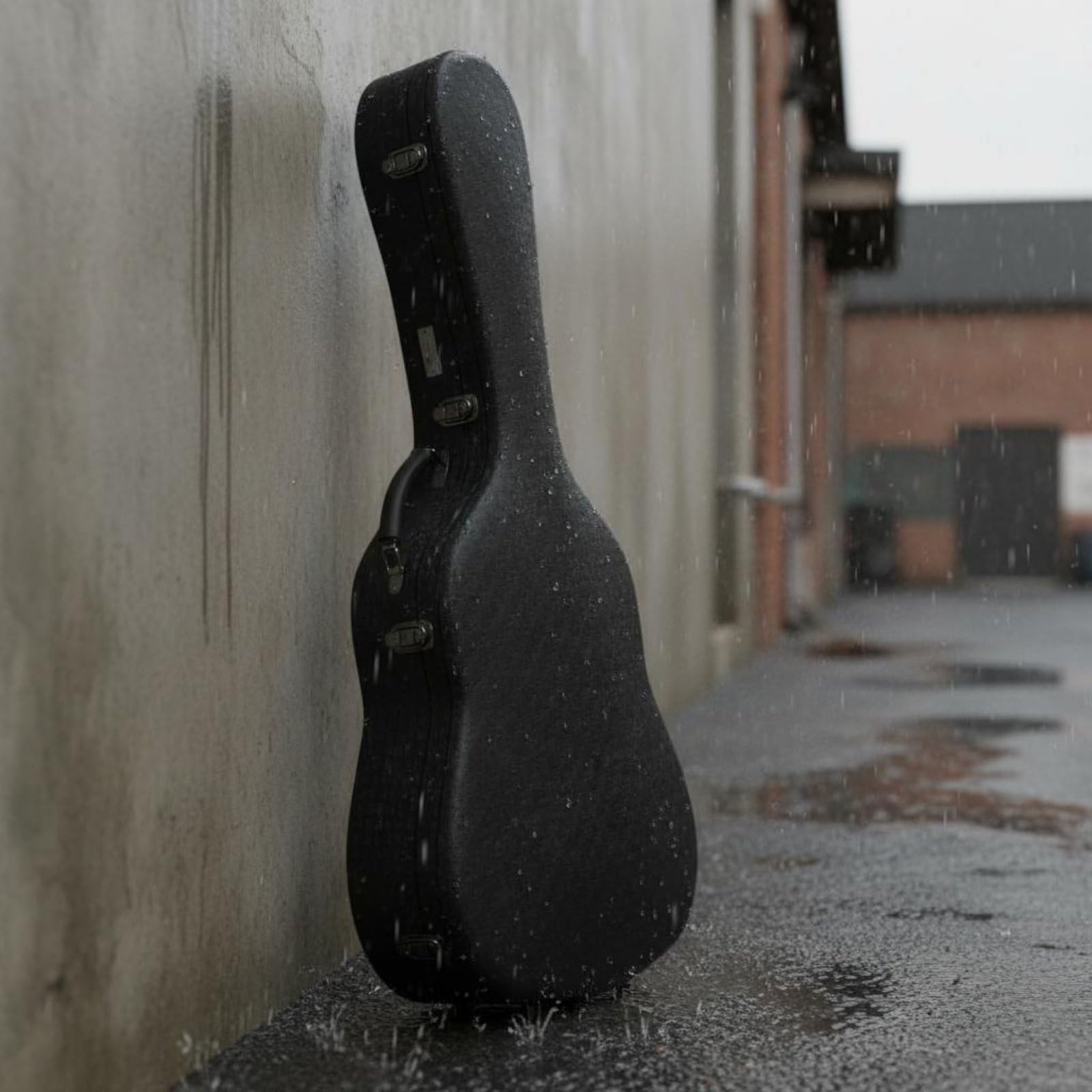 Estuche Acústico Estuche Funda Maletín Caja Protectora con Concha Estructural y Forro Aterciopelado Compartimento para Púas y Cables Adecuado para Transporte Diario Aeropuerto Estudio