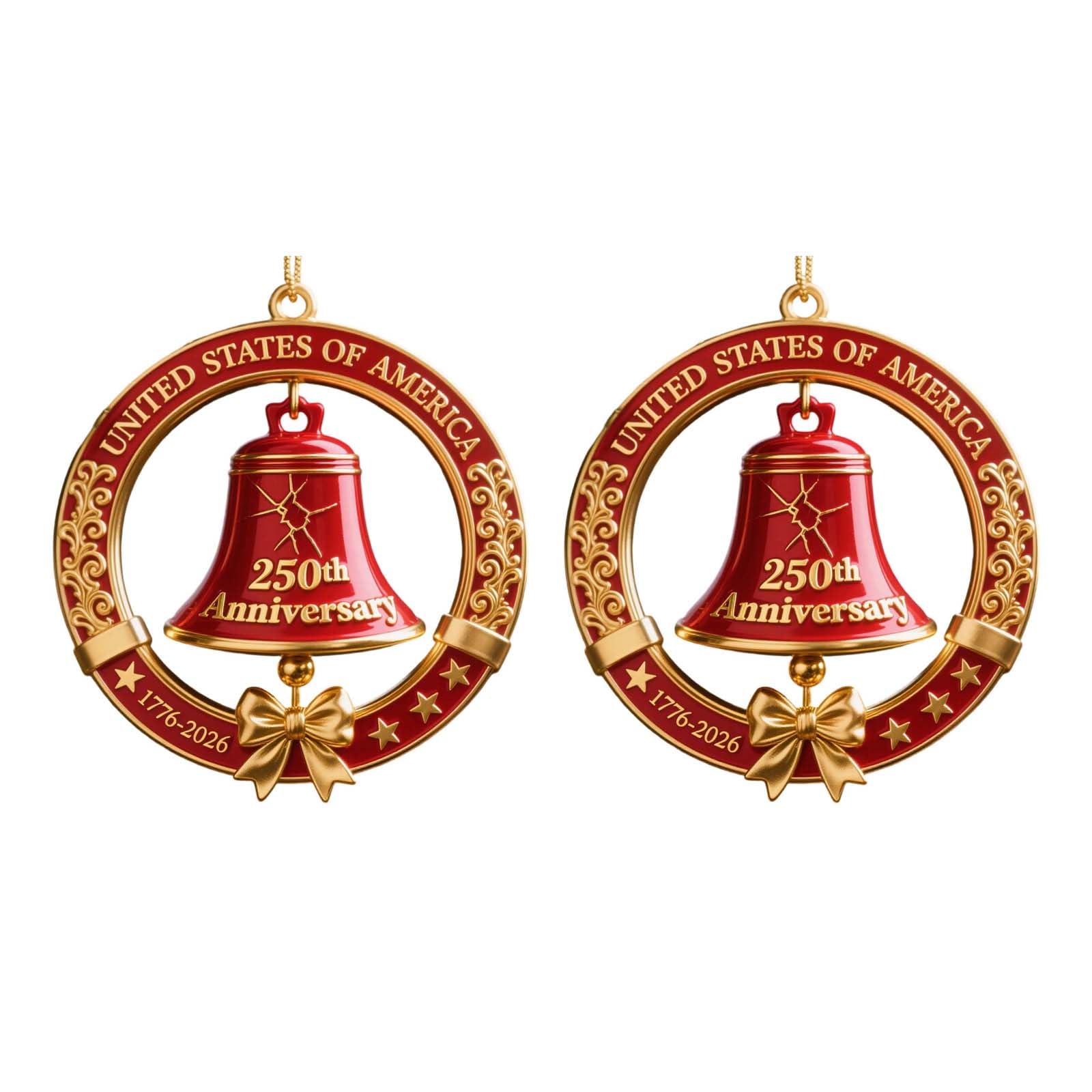 States 250th Anniversary Liberties Bells Ornament US Founding Pendant Gifts Commemorative Doorbell Commemorative Doorbell