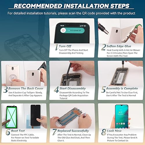 Miniatura 4 de Pantalla para Samsung Galaxy A02s Pantalla LCD de repuesto para Samsung A02s A025U A025A A025V A025G Conjunto de digitalizador de pantalla táctil