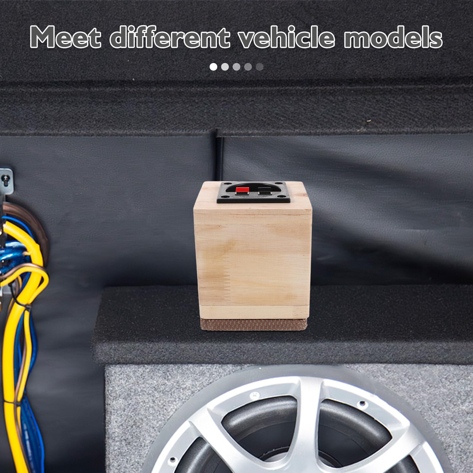 Legno Cassa in Subwoofer Beige Audio Auto per Impianti Veicolo