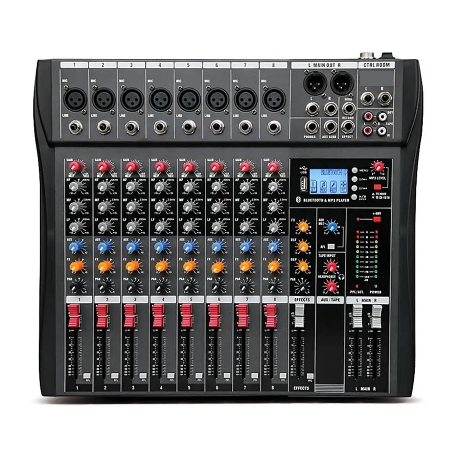 DJ-Controller Universal 8 Kanal Professionelle Audio Mixer Computer Bühne Aufnahme USB Soundkarte DJ Modell CT-60 CT-80 CT-120 CT-160(CT-80)