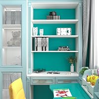 VaryPaper Öntapadós Tapéta Kék 81cm×9m - Retro Stílusú Vinyl Faldekoráció Konyhába, Fürdőszobába, Nappaliba - Vízálló Bútor Fólia Asztalra,  8