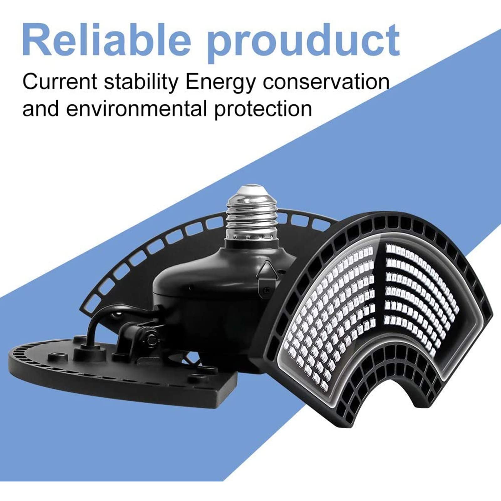 Kryty E27 Pełne spektrum 100W-288 diod LED Oświetlenie LED do uprawy, wodoodporne światło do wzrostu roślin z czerwonym i niebieskim widmem, dla roślin Ciepłe białe diody LED Namiot do uprawy (kolor