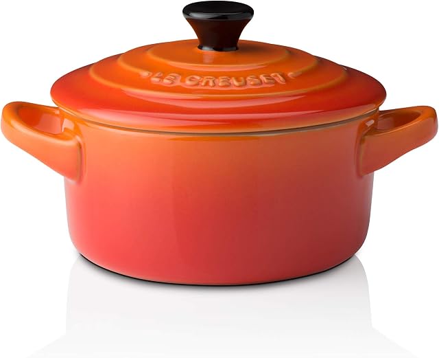LE CREUSET Stoneware Petite Round Casserole, 0.25 Litre, Volcanic