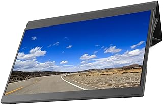 TypeC Portable Monitor, Audio Power Amplifier 100-240V 17.3 Inch High Dynamic Range Touch Screen Portable Monitor for Mobile Phone (US Plug)