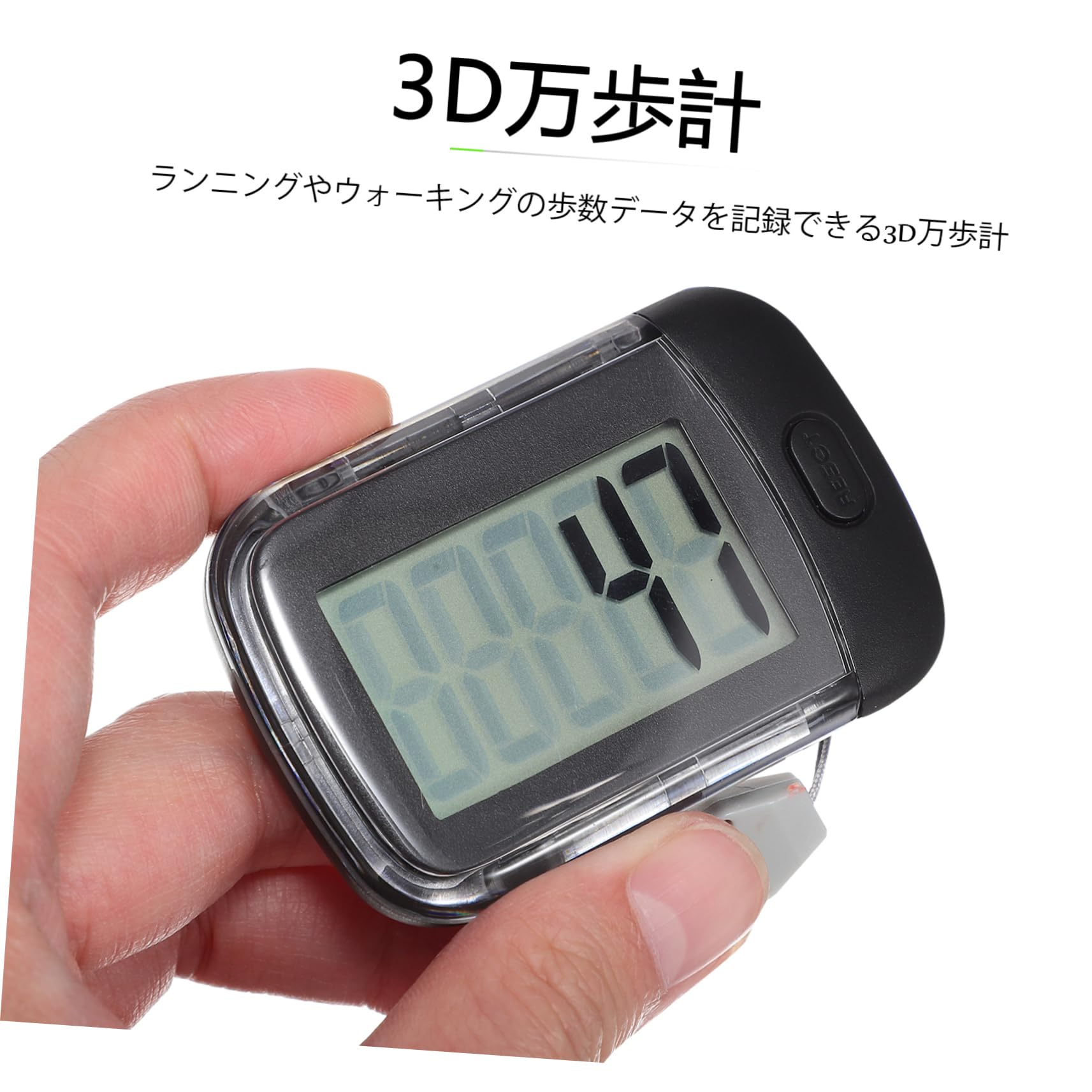 3 Pièces Podomètre Clip pour Seniors Compteur Activité Portable à Lanière pour Fitness
