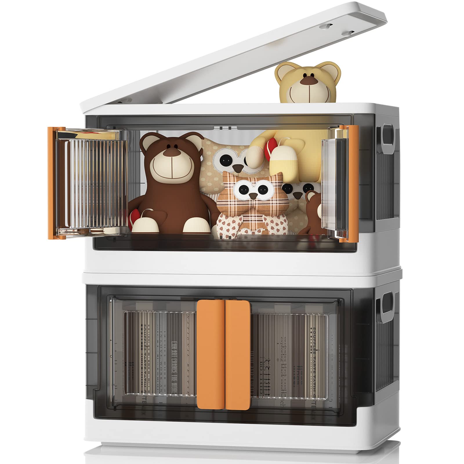 TeqHome Upgraded Storage Bins with Lids