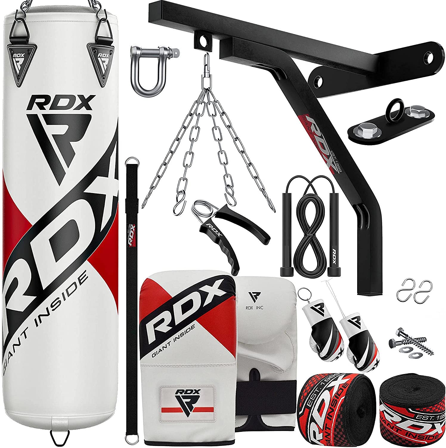 Buy RDX Professional Anti Swing Filled 5FT 4FT Punch Bag Set, 7pc Maya
