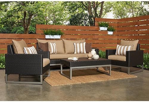 Miniatura 6 de RST Outdoor OP-PESS4-MILO-E-CINK-K - Juego de asientos, tinta centrada