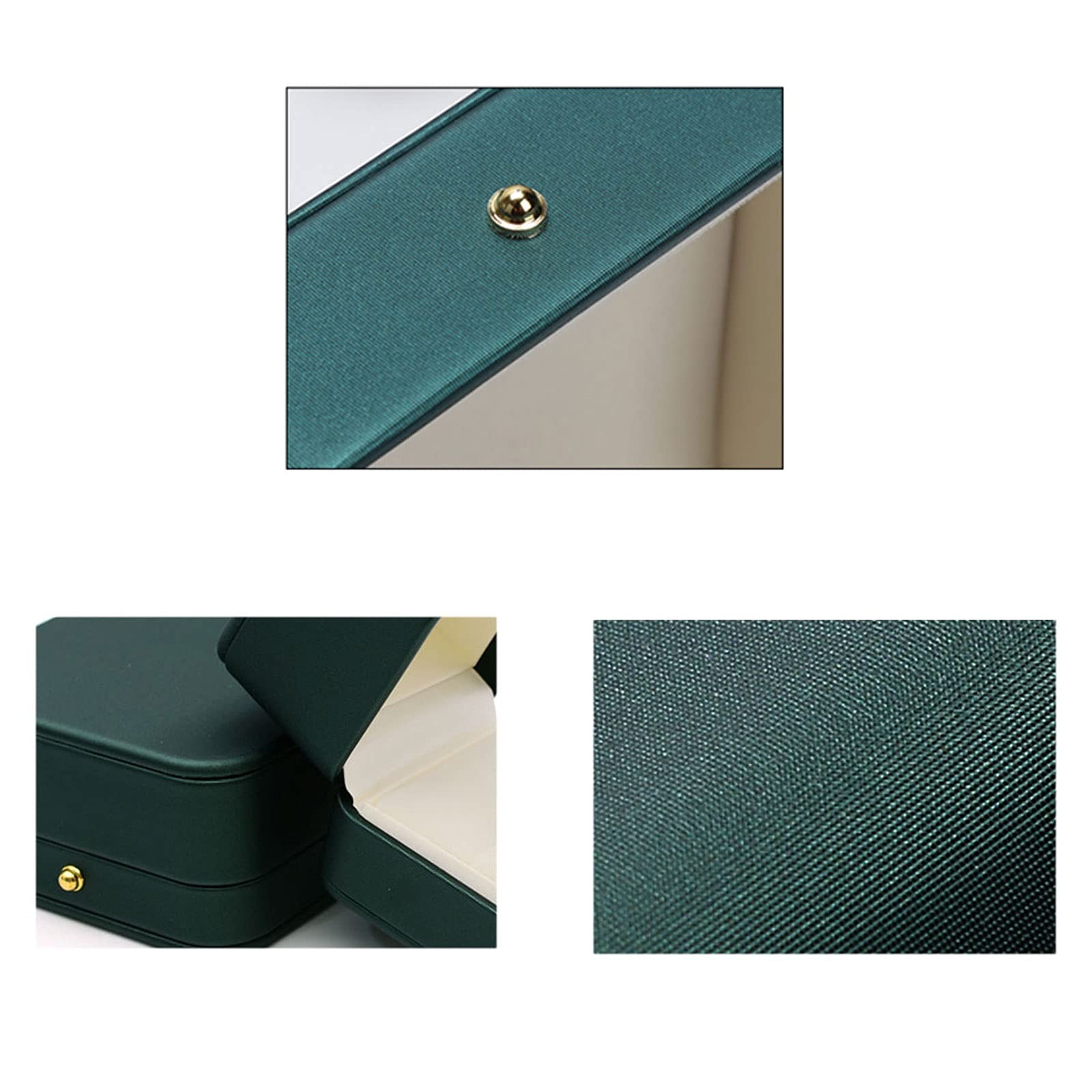 Scatola di Gioielli Contenitore Di Gioielli PU Box Anello In Pelle, Gioielli In Velluto Per Proposta Di Fidanzamento, Matrimonio Regalo-gioielli Custodia Custodia Anello Anello Orecchini Gioielli Punt