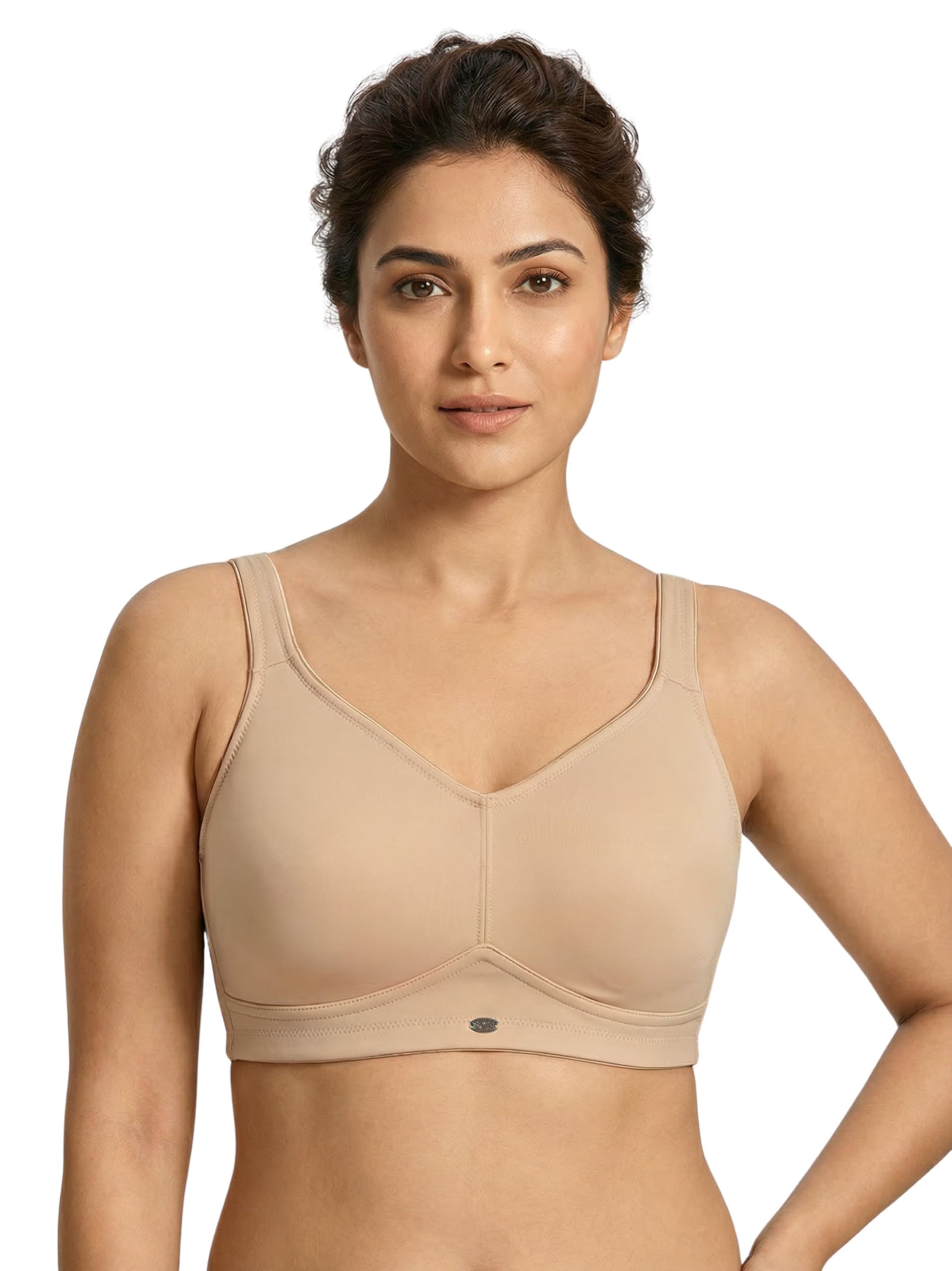 soie Womens Non Padded Non Wired Full Coverage Minimizer Bra-picture-53