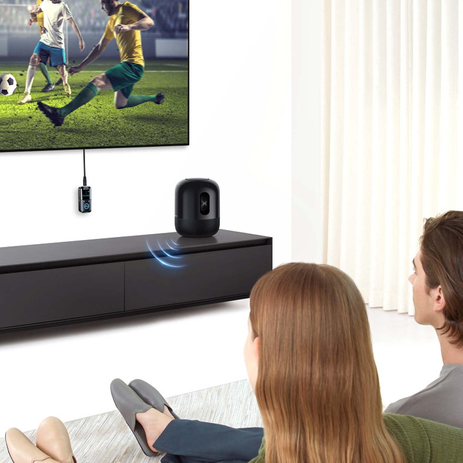 Colexy Adapter Bluetooth 2 w 1 Odbiornik i nadajnik, Bluetooth 5.3 do TV/samochodu/samolotu, podwójne parowanie, gniazdo 3.5mm, do 12 godzin użytkowania