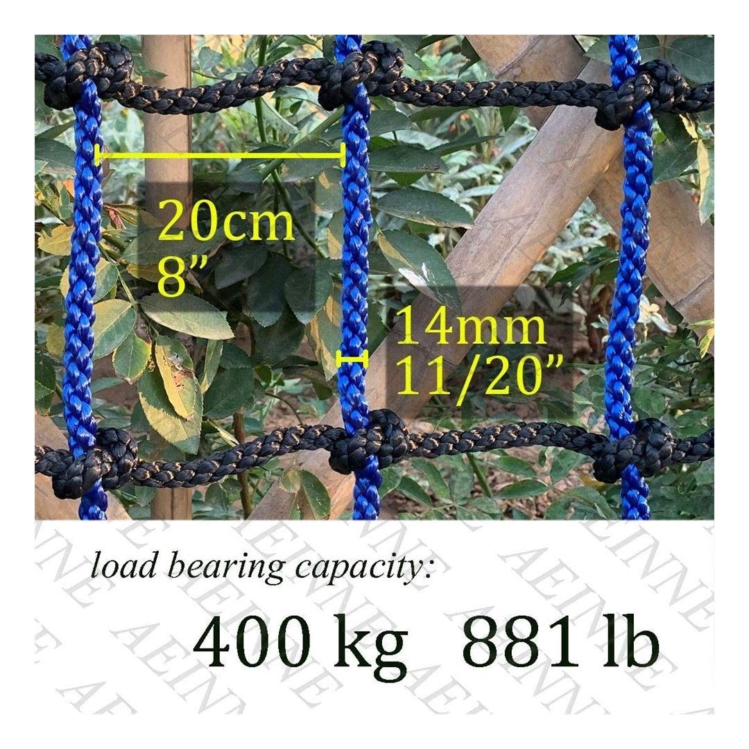 Kletternetz for Swing Set 14mm dicken Seil Sicher Ladung-Netz Gym Baum Felsen Outdoor Indoor Fracht Treehouse Felswand Webbing Rahmen Spielplatz Kinderkrippe Sicherheit for Erwachsene Kinder Kinder