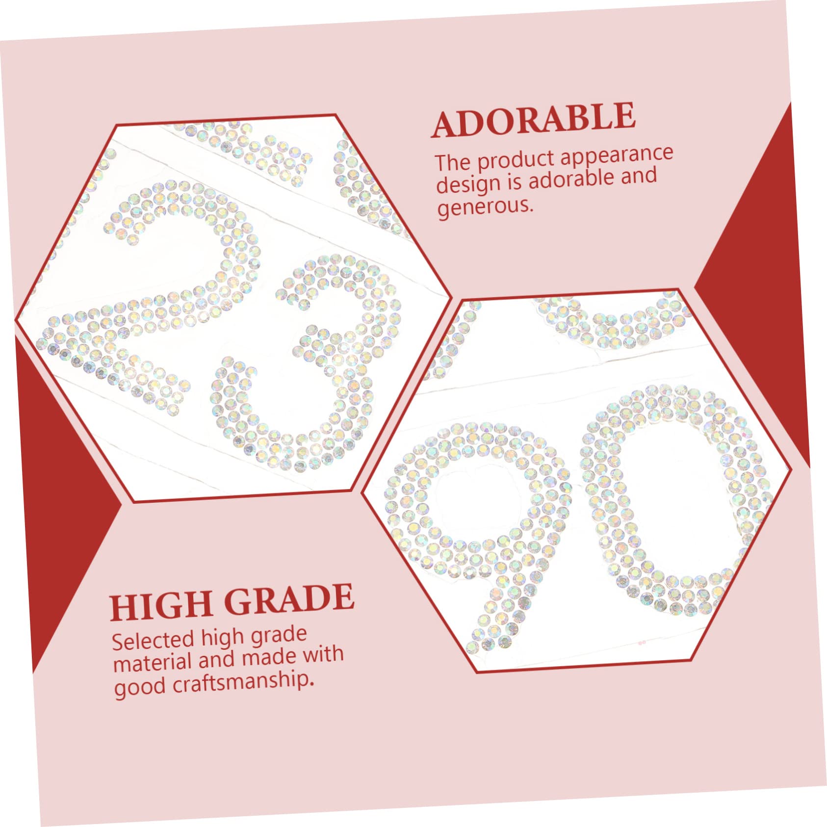TEHAUX 120pezzi Toppe Strass Forma Per Decorazioni Su Abbigliamento e Accessori Patch Termoadesive Shirt Vestiti