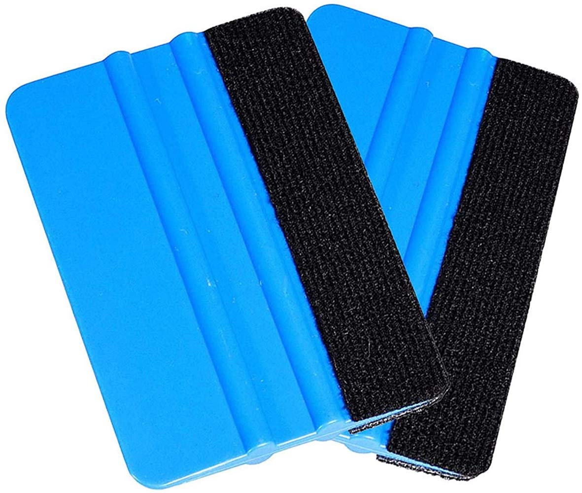 Buy BLARYETI Felt tipped squeegee 2PACK. Automotive squeegee for vyinal roll and carbon fiber