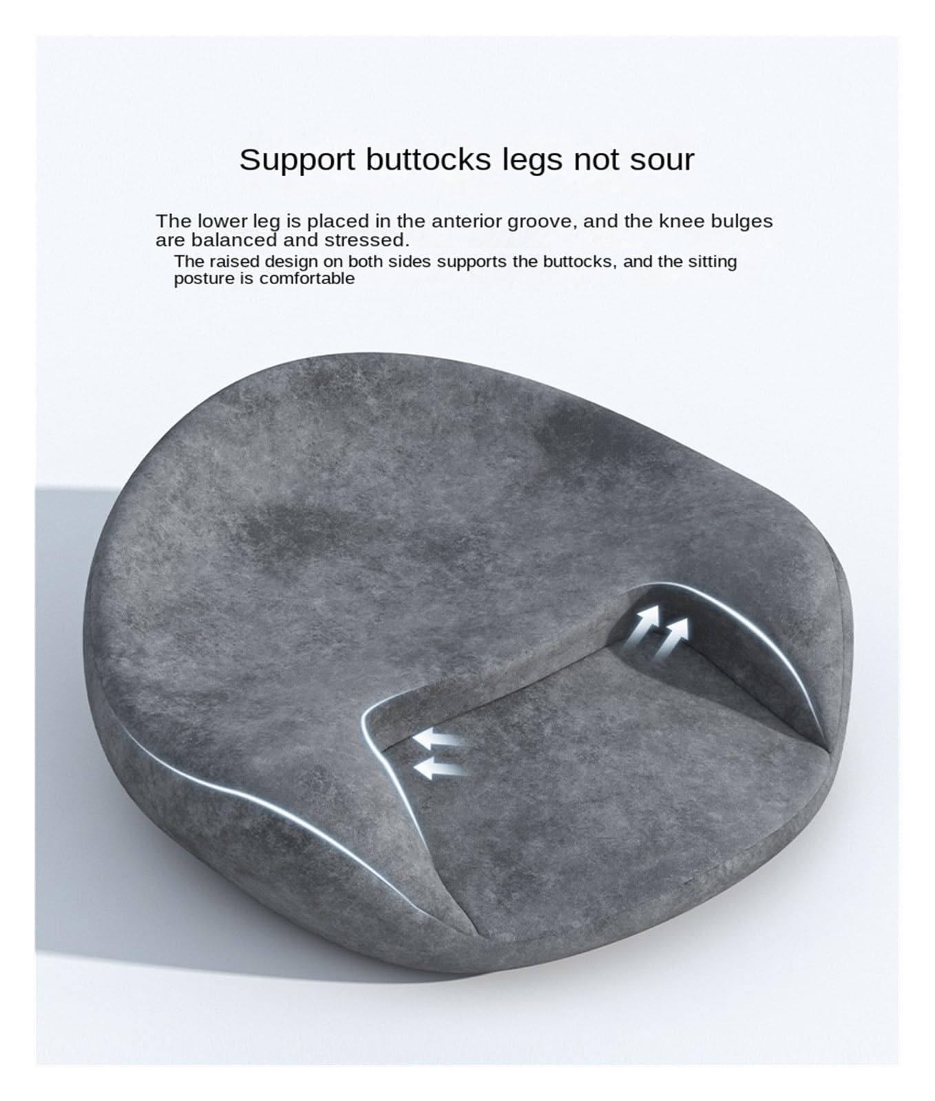 Cojín de meditación, almohada gruesa de espuma viscoelástica, asiento ergonómico para relajación y comodidad