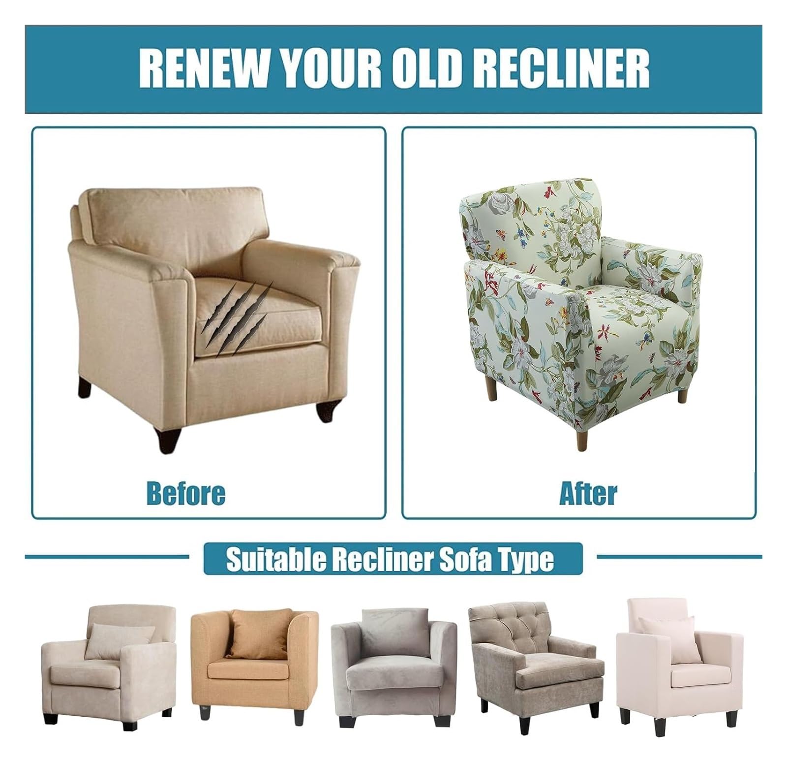 Copripoltrona Chesterfield Elasticizzato - 2 Pezzi, Nero, Antiscivolo, Per Poltrona Club - Foto 4